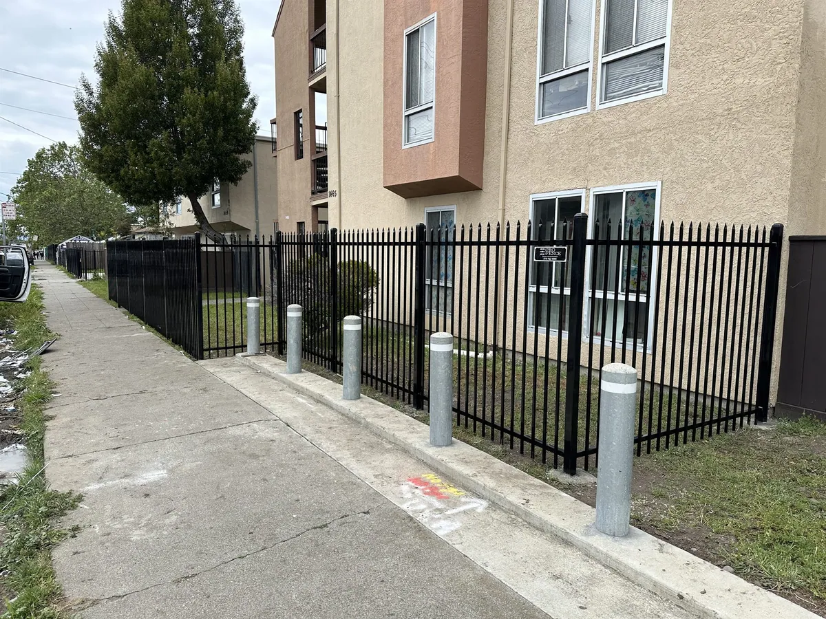 Apartment security fence