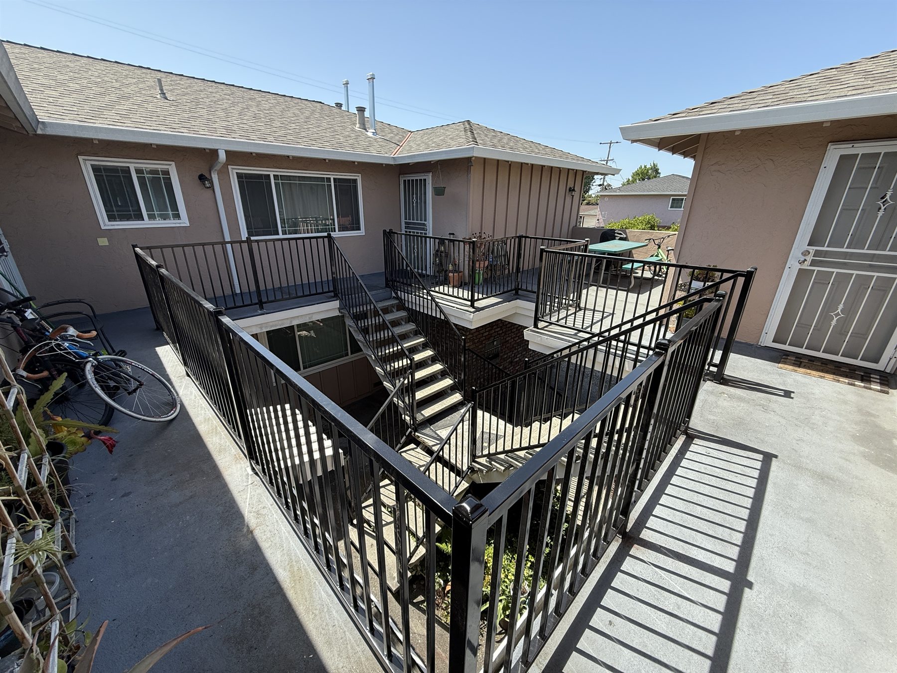 Courtyard stair railing project